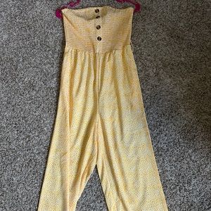 SHEIN yellow jumpsuit.
